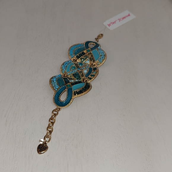 Betsey Johnson BOHEMIAN BLUE BEADED BRACELET - Picture 4 of 10